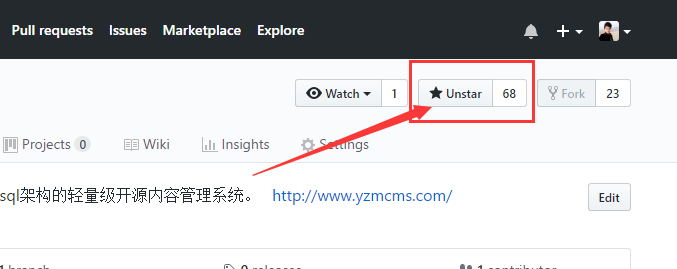 YzmCMS的GitHub及Gitee (码云) 仓库，欢迎Star