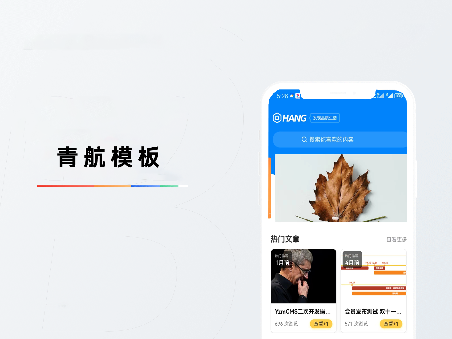 最近...我写了一款基于vue的青航主题的APP